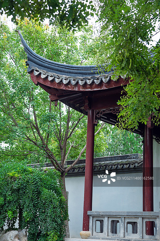苏式园林亭台楼阁,中国元素,东方图片素材