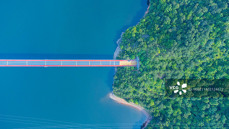 千岛湖小金山大桥图片素材