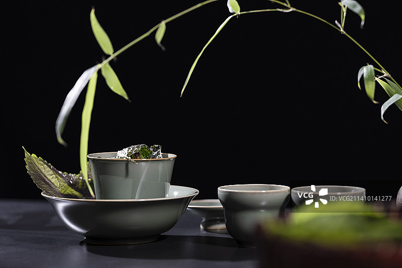 中国宋宴系列：中国茶道——紫苏饮图片素材