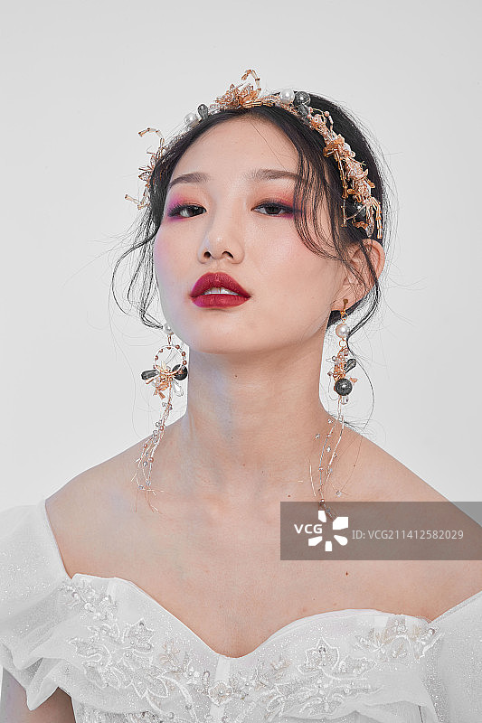 亚洲女性妆面图片素材