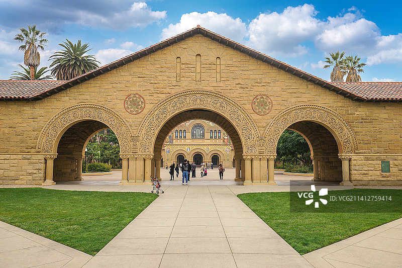 （Stanford）斯坦福大学校园美景图片素材