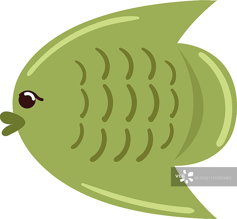 绿鱼图标图片素材