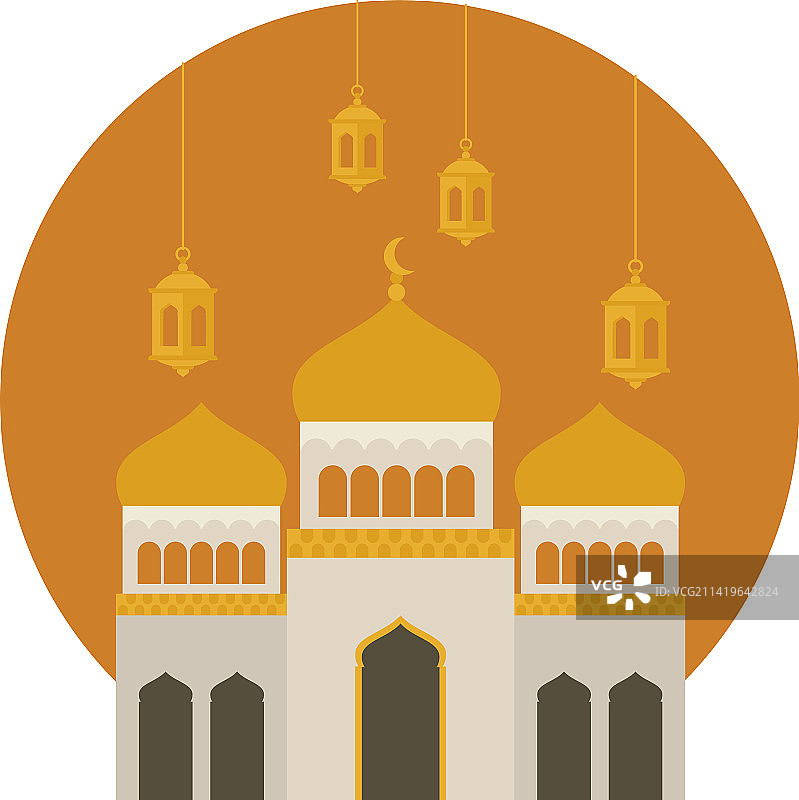 穆斯林清真寺设计图片素材