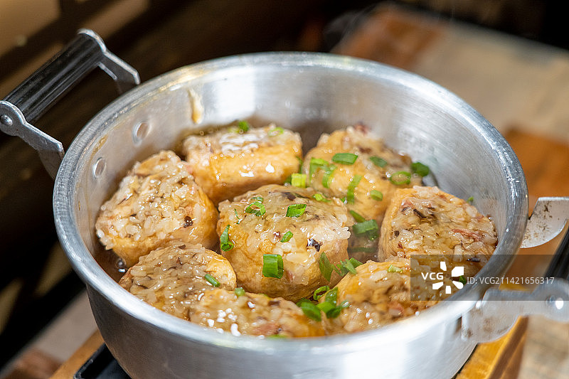 传统客家菜 - 糯米酿豆卜图片素材