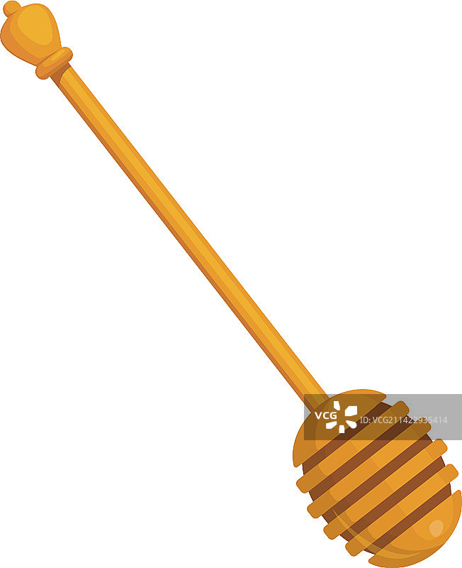 蜂蜜勺卡通图标木勺工具图片素材