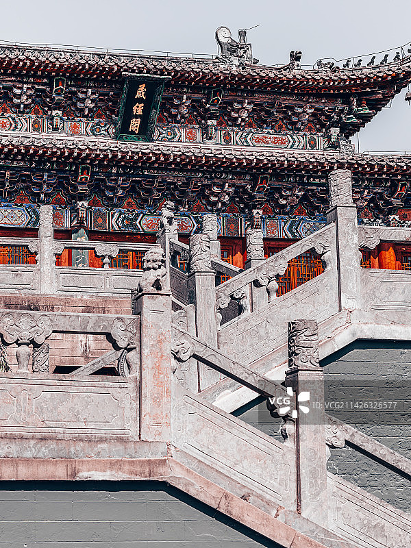 中国第一古刹洛阳白马寺藏经阁图片素材