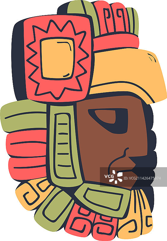传统的仪式仪式玛雅部落面具图片素材