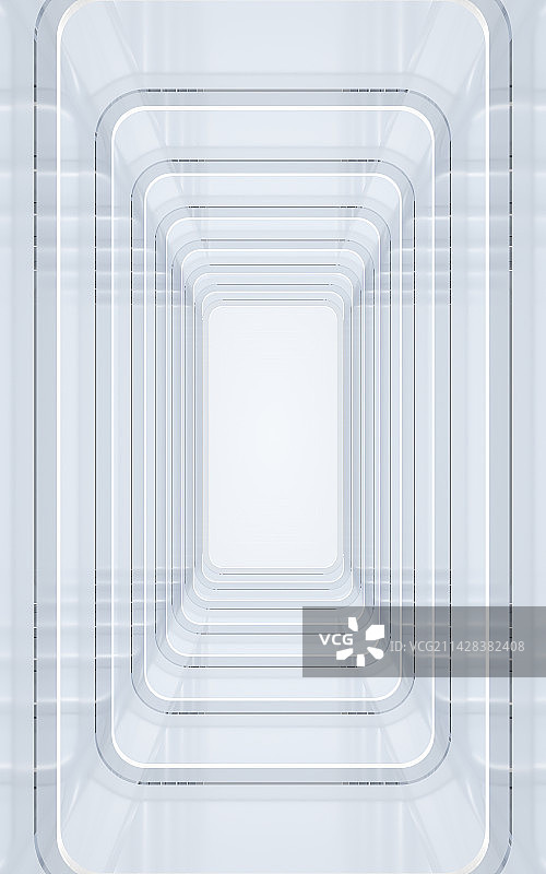 白色现代抽象几何人造空间背景图片素材