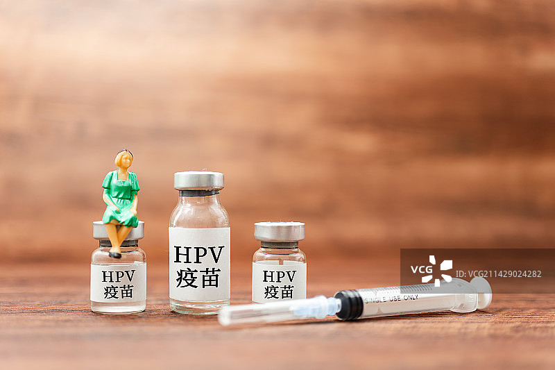 Hpv疫苗和女性人偶图片素材