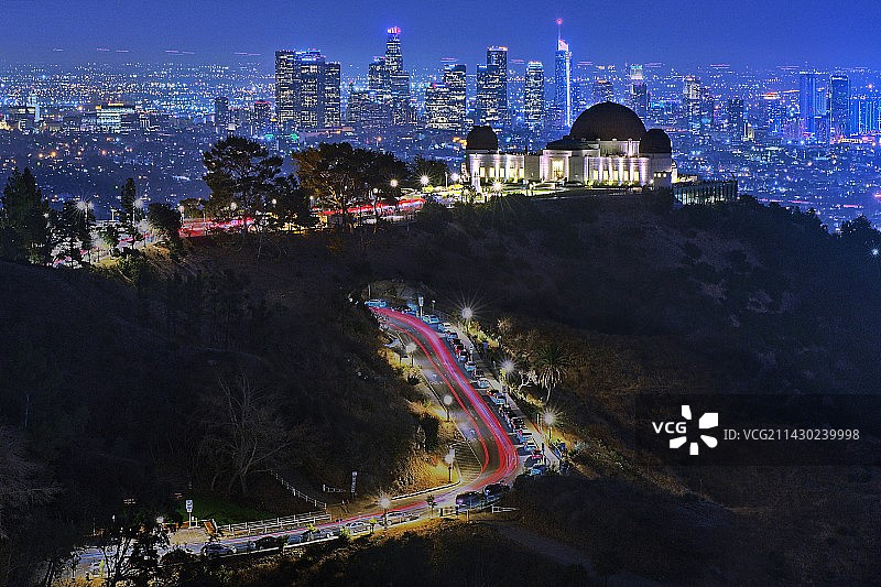 洛杉矶天文台夜景-图片素材