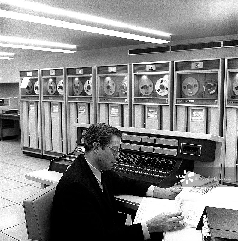 CDC 6600计算机，1965年图片素材