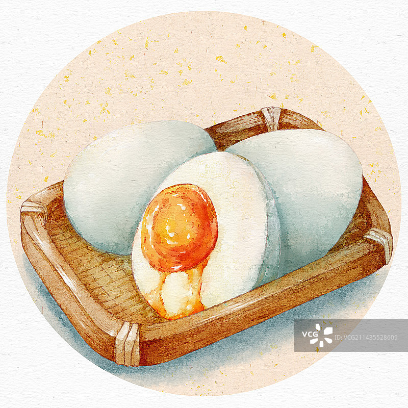 传统美食——咸鸭蛋图片素材