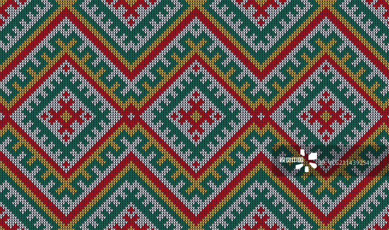 阿兹特克针织图案秘鲁民族装饰品图片素材
