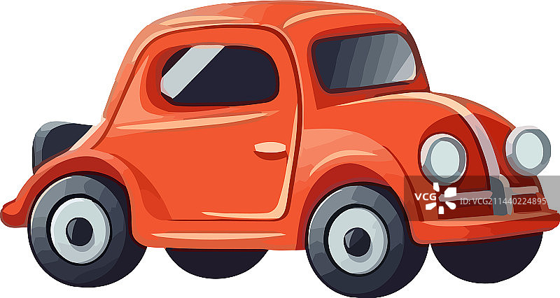有趣的卡通小汽车玩具图片素材