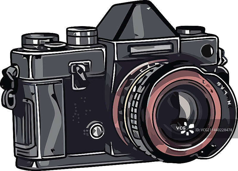 古董相机设计图片素材