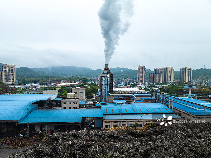 工业废气排放环境污染图片素材