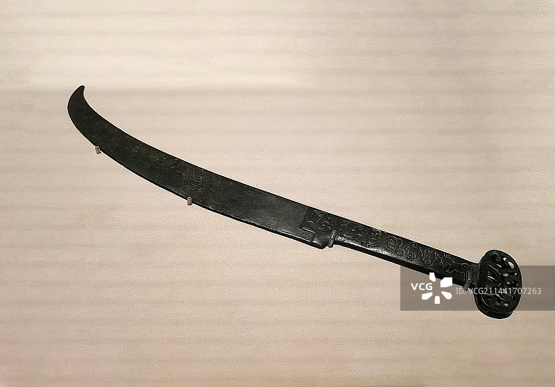 成都博物馆汉字中国展 巴蜀图语削刀 战国时期（约前475-前221年）图片素材