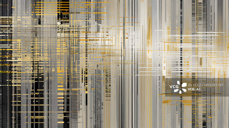【AI数字艺术】术金银色条纹抽象图形海报网页PPT背景图片素材