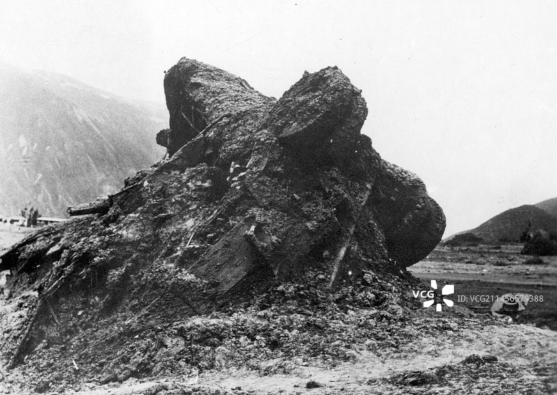 1970年安卡什地震造成的破坏图片素材