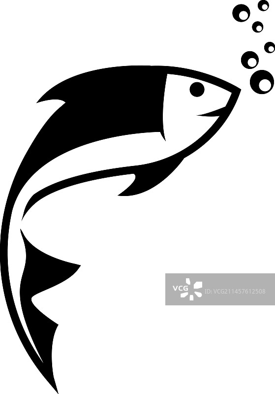 鱼标志模板创意符号图片素材
