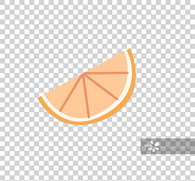 橙子切片元素贴纸插画图片素材