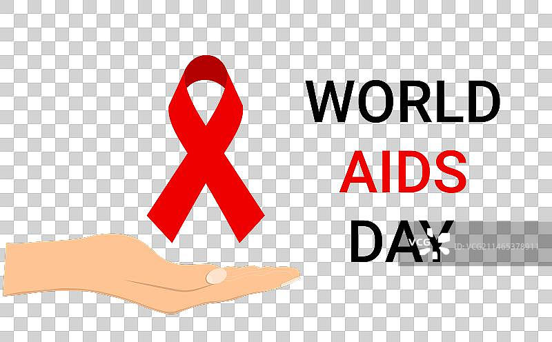 红丝带是世界艾滋病日的标志图片素材