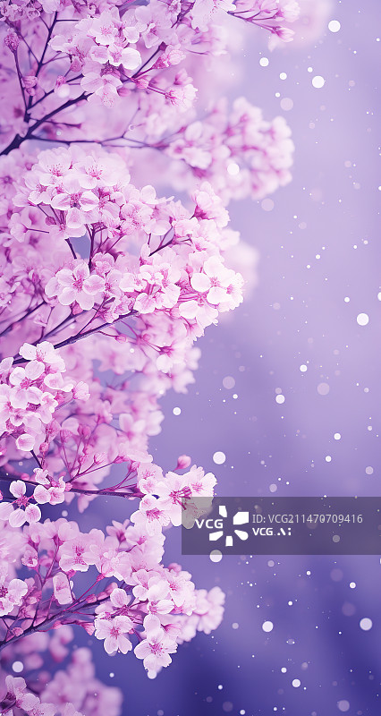 【AI数字艺术】春天盛开的樱花图片素材