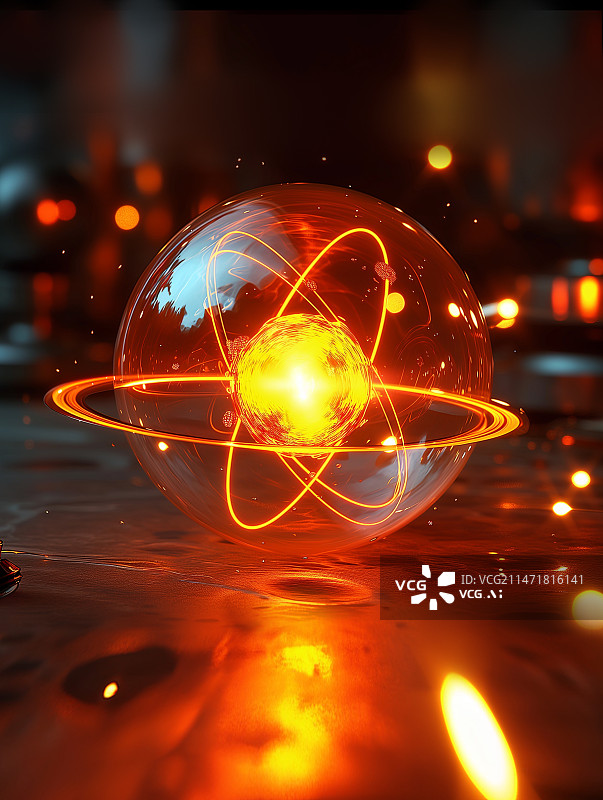 【AI数字艺术】核聚变核能概念图片素材