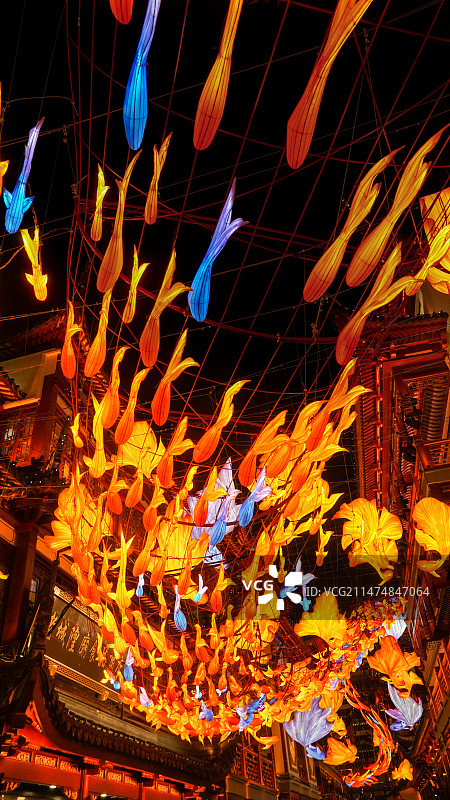 新年上海豫园灯会图片素材