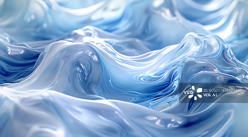 【AI数字艺术】蓝色科技抽象水波纹背景图图片素材