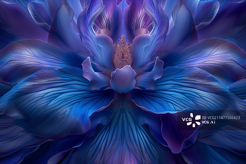 【AI数字艺术】特写盛开的紫色花朵图片素材