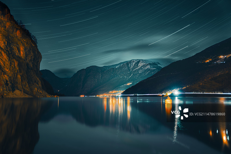 挪威-深秋的诗意：穿越Sogne峡湾与卑尔根的旅程图片素材