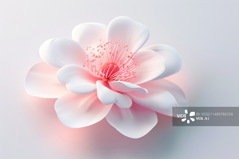 【AI数字艺术】立体的花朵图片素材