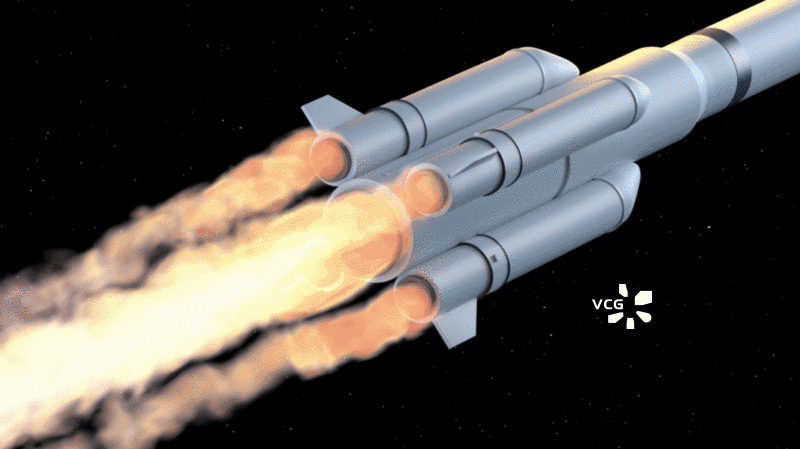 太空飞船火箭3D渲染图片素材