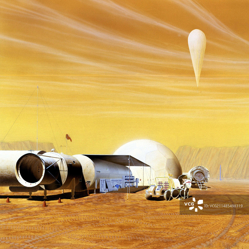 火星探测基地，艺术品图片素材