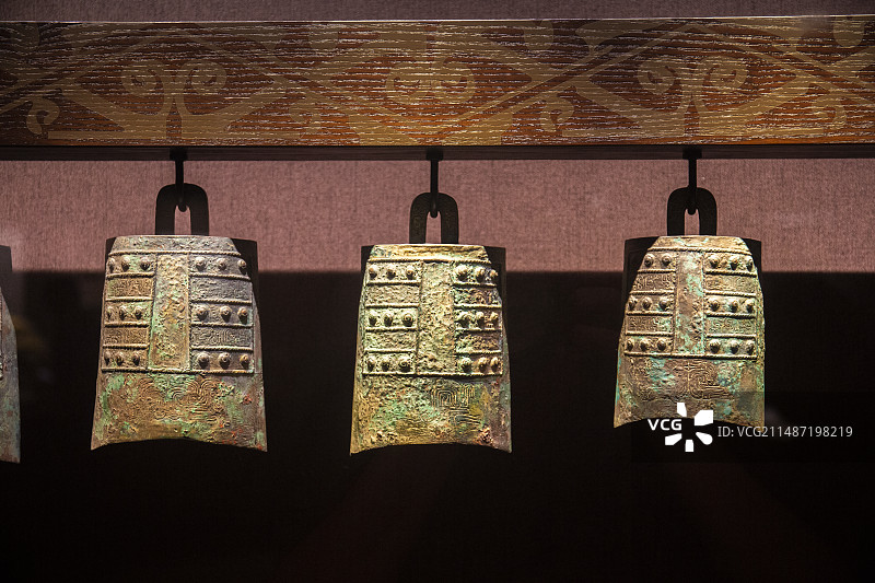 古代青铜编钟图片素材