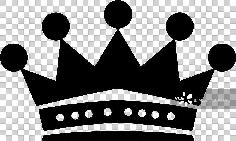 皇冠-极简主义和扁平的标志图片素材