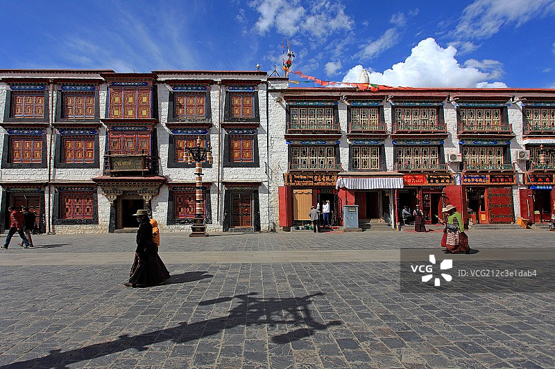 西藏拉萨八廓街图片素材
