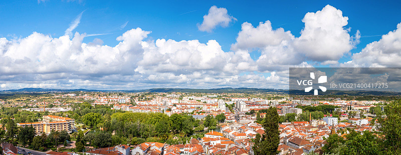 葡萄牙托马尔老城全景图图片素材