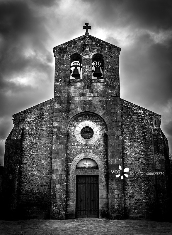 黑暗时代的教堂图片素材