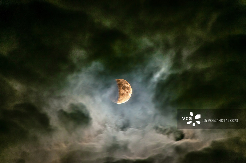 超级月亮月全食9月图片素材