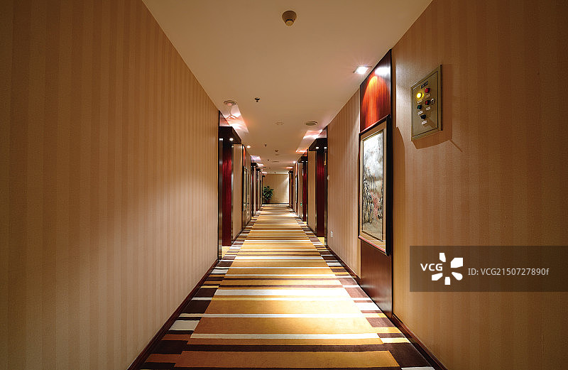 Luxury Hotel Corridor图片素材