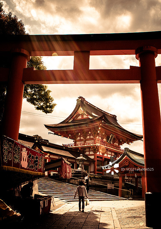 日本京都寺院图片素材