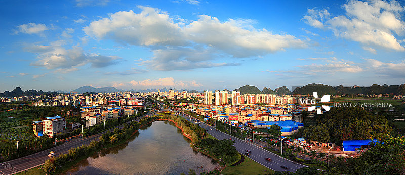 桂林城市风光图片素材