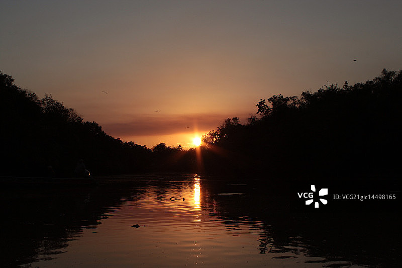 matiyure河的日落图片素材