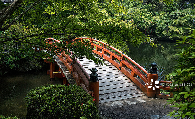 日式庭院 桥图片素材