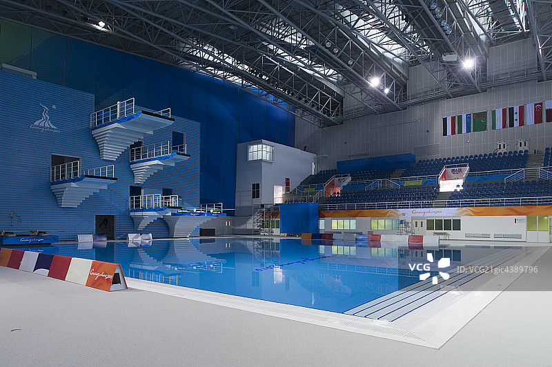 奥林匹克体育中心,亚运会跳水馆,中国,广州图片素材