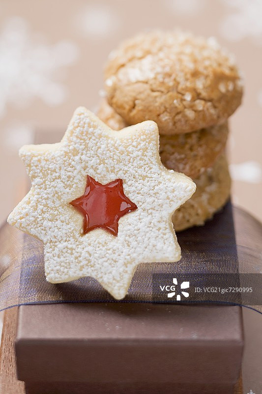 果酱星饼干和阿玛瑞蒂(圣诞节)图片素材