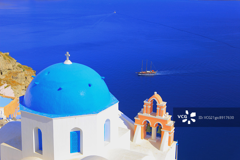 希腊圣托里尼岛图片素材