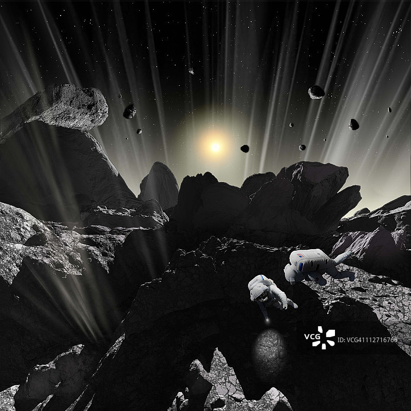 在不久的将来，人类将探索一颗彗星动荡的表面。图片素材